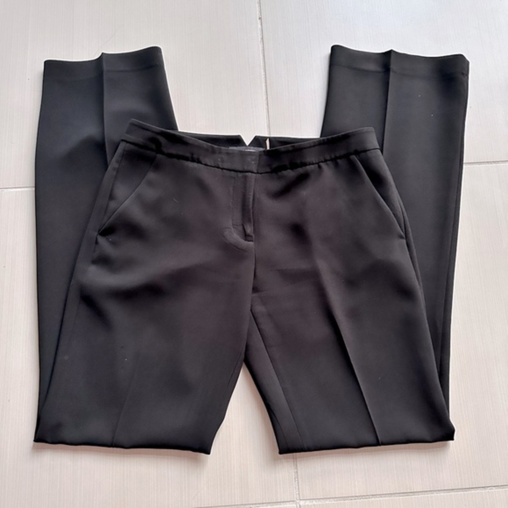 Karl Lagerfeld Black Straight Leg Dress Pants Size 2